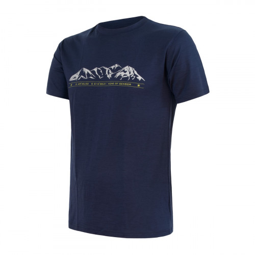 Мъжка тениска MERINO ACTIVE PT tee ss BLU M